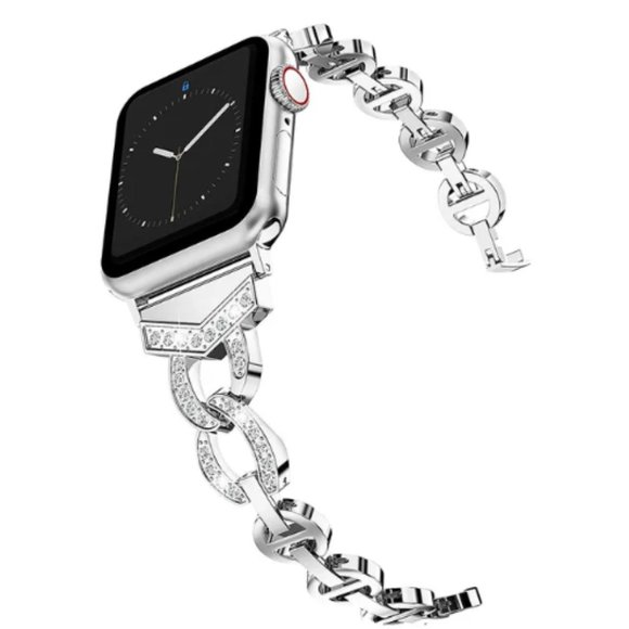 NEW Luxury adjustable Strap Chain Stainless Band For Apple Watch - Picture 1 of 7